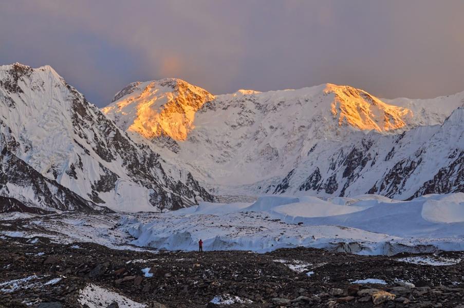 The three highest summits of Kyrgyzstan
